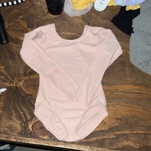 Theatricals Long Sleeve Pink Kids One Piece Leotard